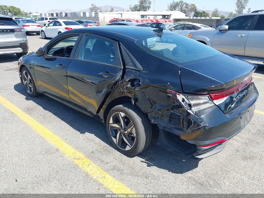 Vin: kmhls4ag8pu591087, lot: 45728751, hyundai elantra sel 20233