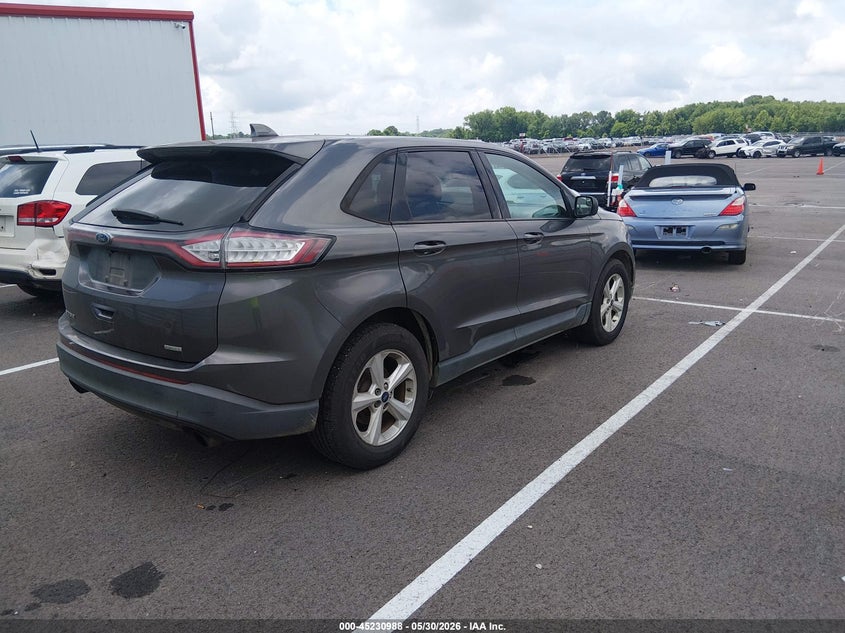 Vin: 2fmtk3g98fbc24942, lot: 45728779, ford edge se 20154