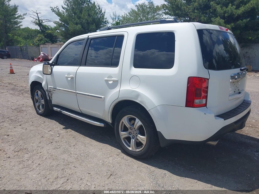 Vin: 5fnyf4h58db053240, lot: 45728863, honda pilot ex-l 20133