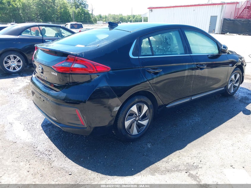 Vin: kmhc75lc5hu046189, lot: 45728973, hyundai ioniq hybrid sel 20174