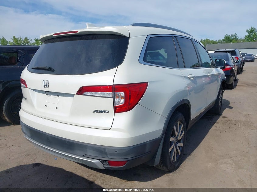 Vin: 5fnyf6h79kb504539, lot: 45728999, honda pilot ex-l navi 20194