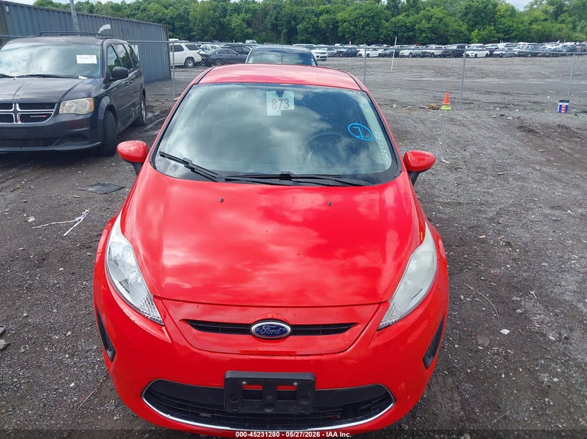 2012 Ford Fiesta 1.6 Se red Lot 111045231280 Vin 3FADP4EJ7CM101629