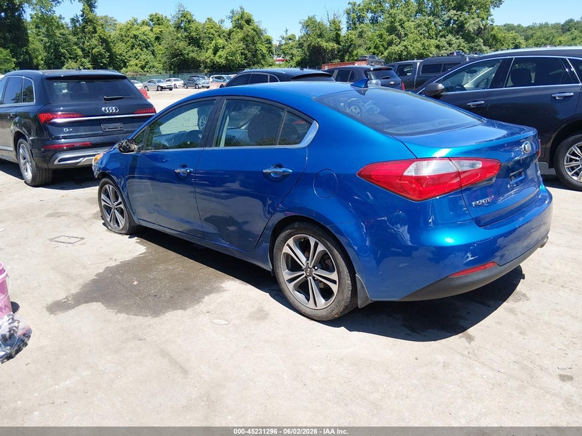 Vin: knafx4a80e5147668, lot: 45729087, kia forte ex 20143