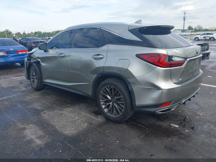 Vin: 2t2yzmda1mc292767, lot: 45729104, lexus rx 350 f sport handling 20213