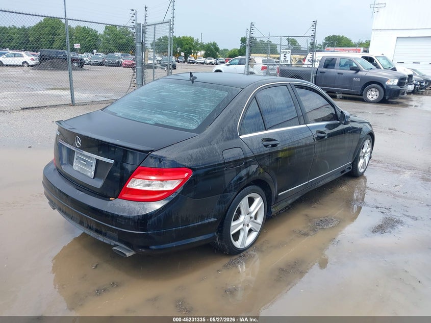 2010 Mercedes-benz C class 3.0 C 300 Luxury/Sport black Lot 111045231335 Vin WDDGF5EB2AR122169