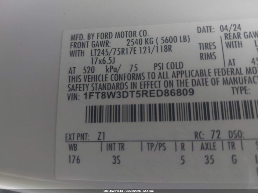 2024 FORD F-350 XLT TRUCK N/A