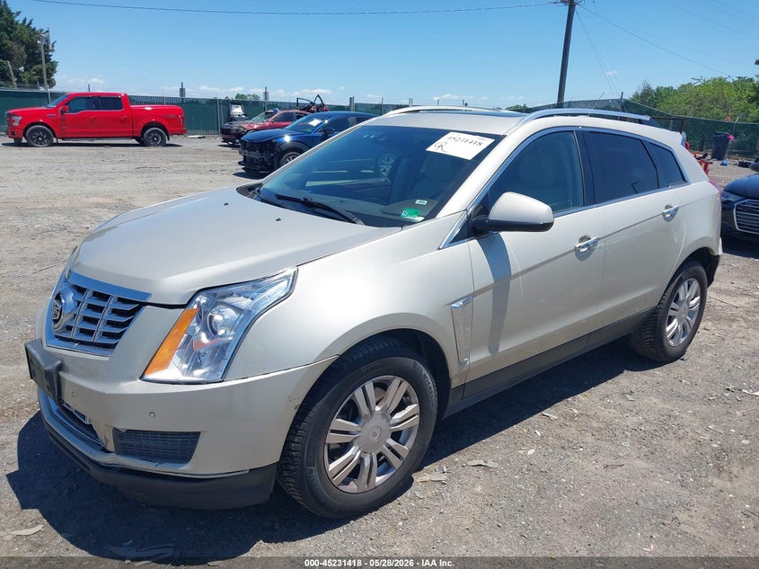 Vin: 3gyfnee38fs566897, lot: 45729209, cadillac srx luxury collection 20152