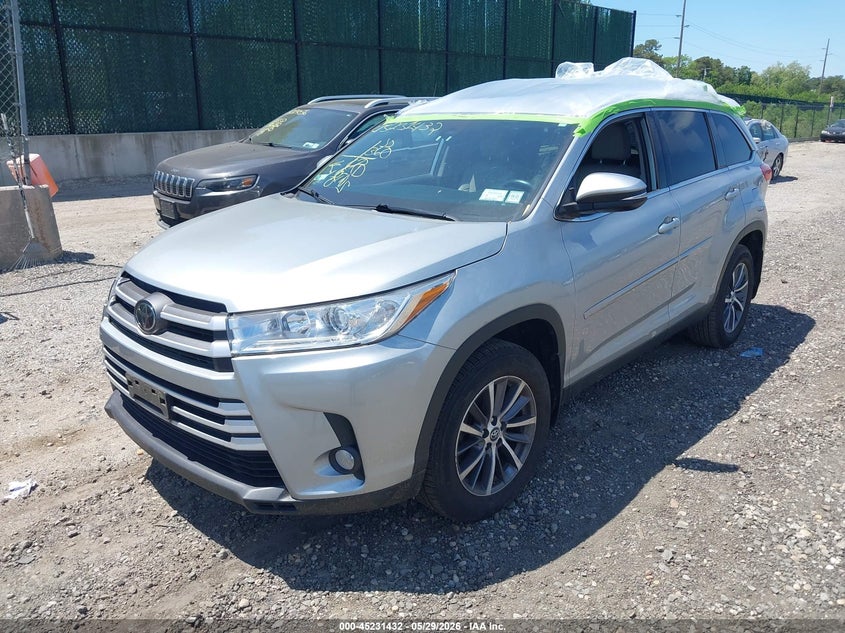 Vin: 5tdjzrfh1ks580709, lot: 45729223, toyota highlander xle 20192
