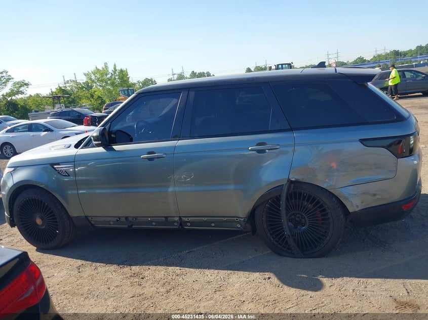 2016 Land Rover Range Rover Sport 3.0L V6 Supercharged Hse VIN: SALWR2PF2GA652377 Lot: 45231435
