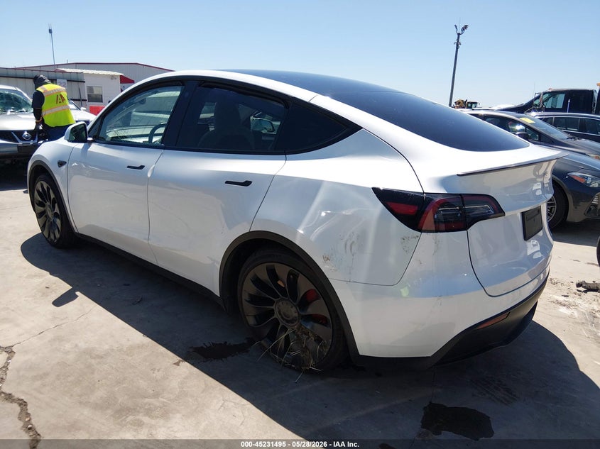 Vin: 7saygdef8pf782615, lot: 45729286, tesla model y performance dual motor all-wheel drive 20233