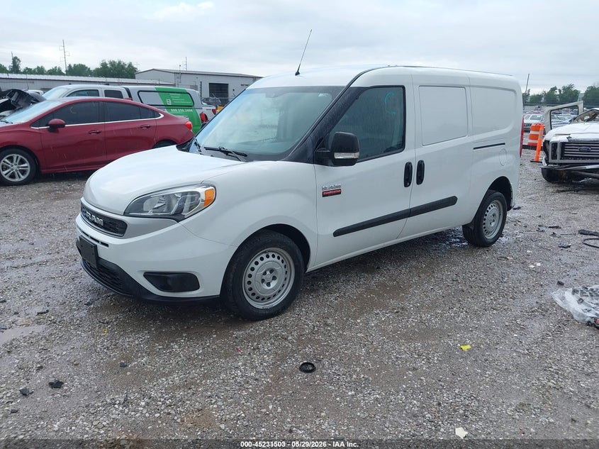Vin: zfbhrfab1n6x30180, lot: 45729294, ram promaster city cargo van 20222