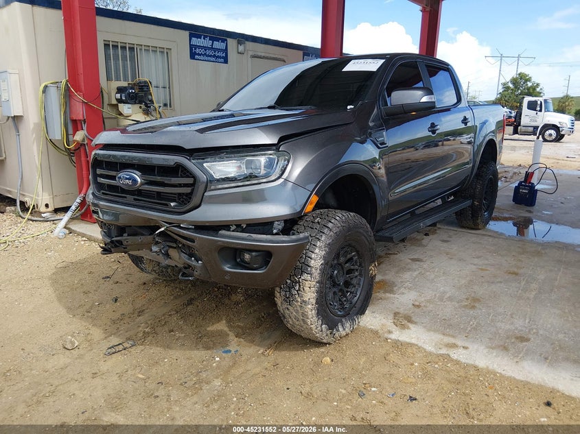 Vin: 1fter4fh8lla81980, lot: 45729343, ford ranger lariat 20202