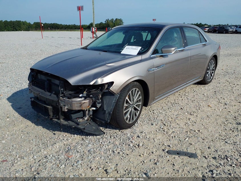 Vin: 1ln6l9sk8j5612287, lot: 45729392, lincoln continental select 20182