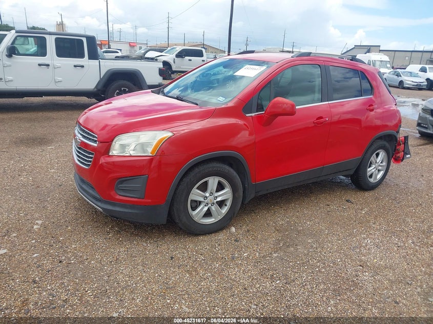 Vin: kl7cjlsb6gb755689, lot: 45729408, chevrolet trax lt 20162