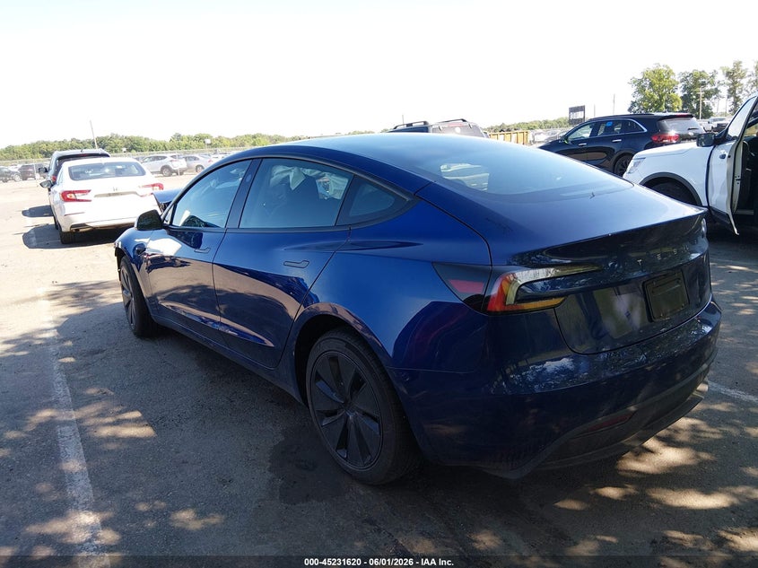 Vin: 5yj3e1ea7sf943657, lot: 45729411, tesla model 3 long range rear-wheel drive/standard rear-wheel drive 20253