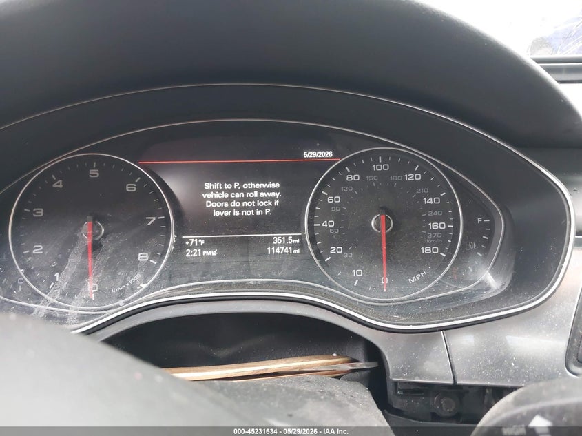 2014 Audi A6 3.0T Premium Plus VIN: WAUFGAFC4EN108951 Lot: 45231634