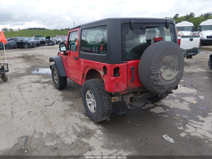 Vin: 1c4ajwag5cl286639, lot: 45729440, jeep wrangler sport 20123