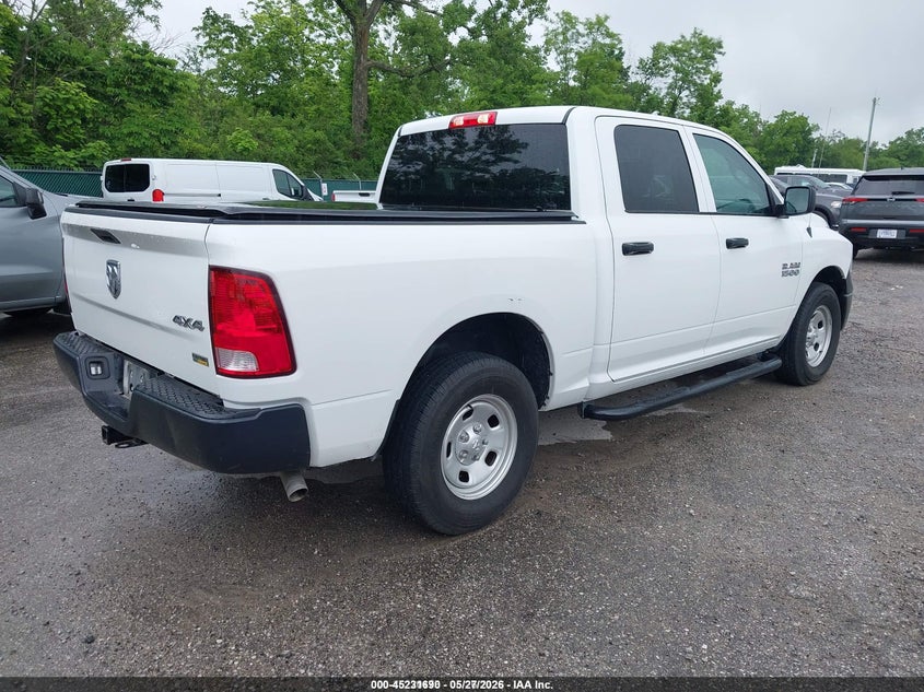 Vin: 1c6rr7kg8js293112, lot: 45729481, ram 1500 tradesman  4x4 5'7 box 20184