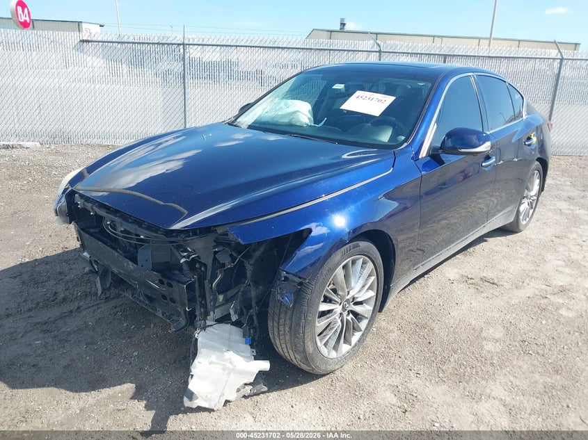 Vin: jn1ev7bp5mm702052, lot: 45729493, infiniti q50 luxe 20212