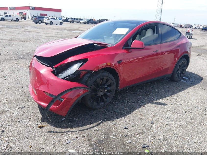 Vin: 7saygdee8pa160276, lot: 45729501, tesla model y awd/long range dual motor all-wheel drive 20232