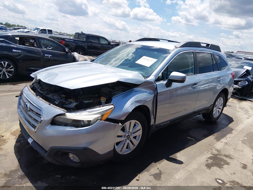 Vin: 4s4bsacc0f3224693, lot: 45729548, subaru outback 2.5i premium 20152