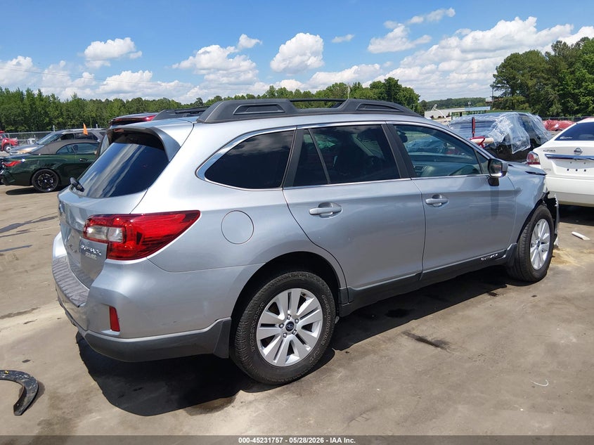 Vin: 4s4bsacc0f3224693, lot: 45729548, subaru outback 2.5i premium 20154