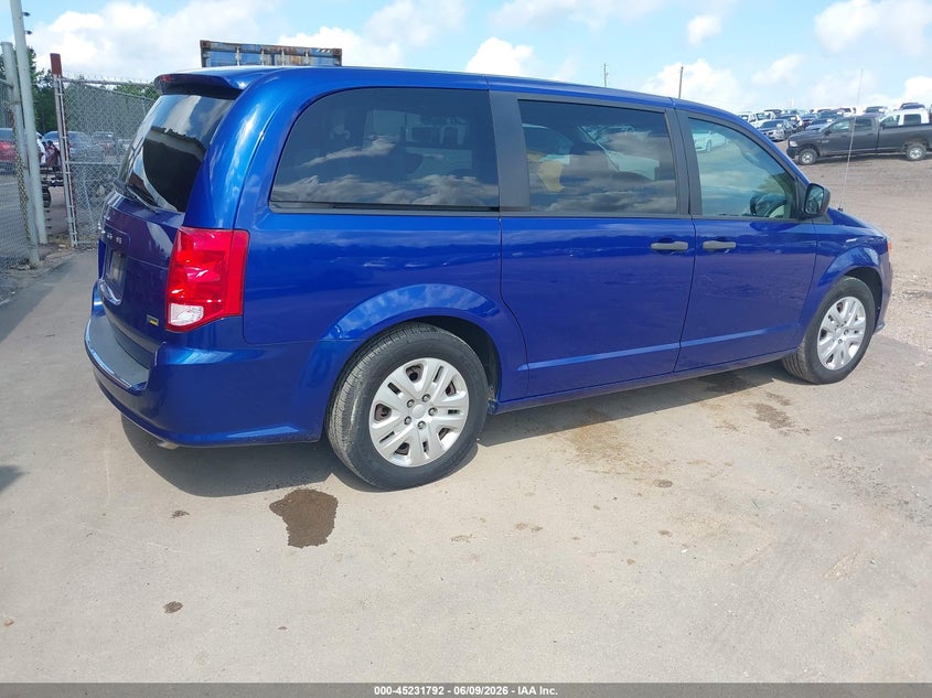Vin: 2c4rdgbg9kr635998, lot: 45729583, dodge grand caravan se 20194