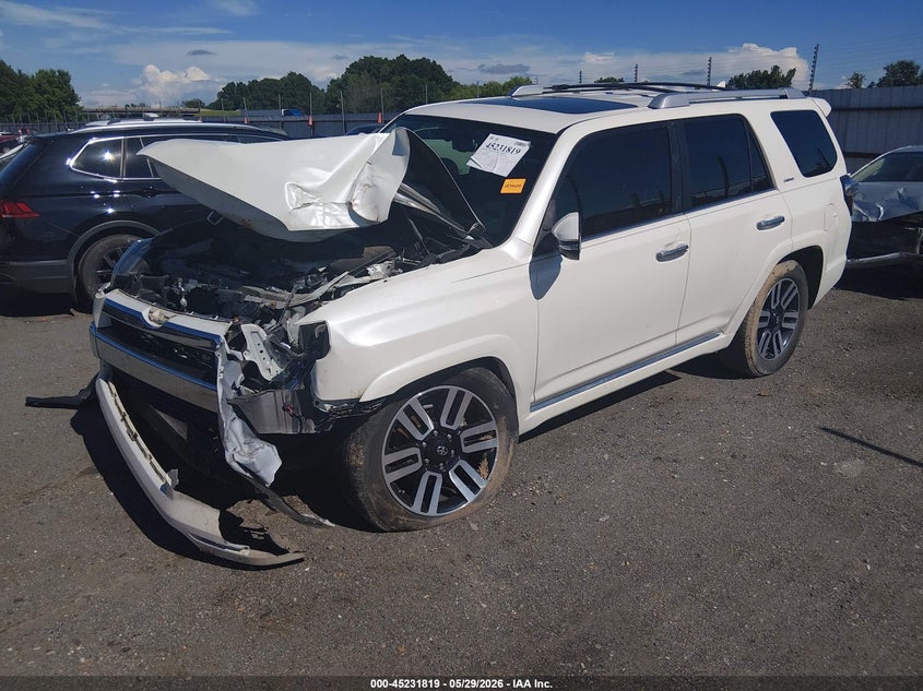 Vin: jtebu5jr4g5288329, lot: 45729610, toyota 4runner limited 20162