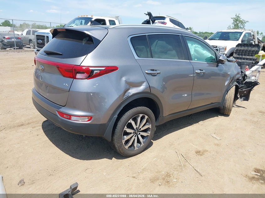 Vin: kndpncac1h7158747, lot: 45729657, kia sportage ex 20174