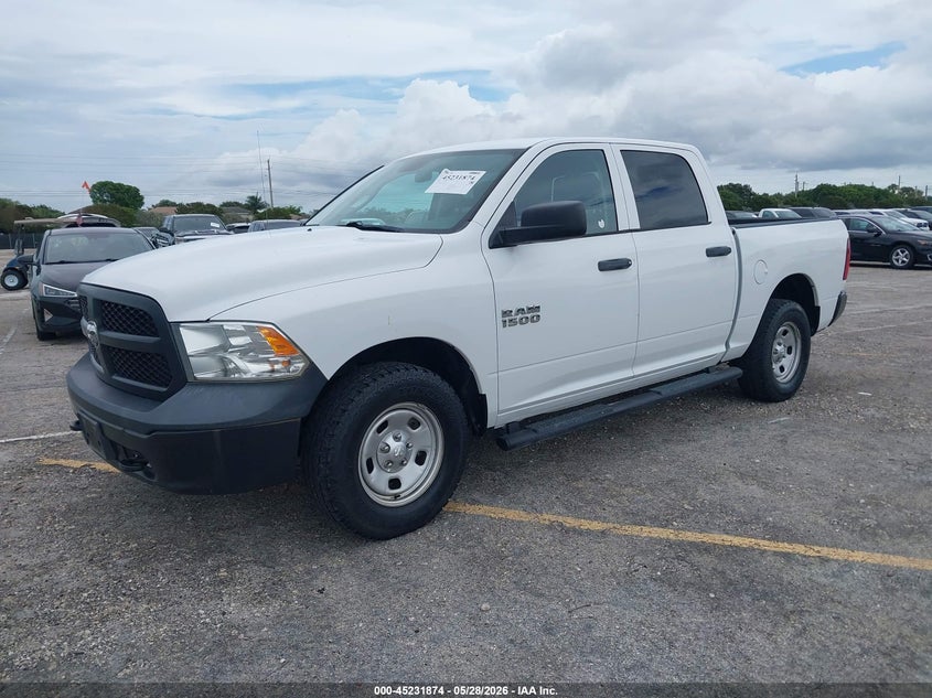 2018 RAM 1500, Обычный износ, IAAI, VIN 1C6RR7KG7JS291528 — фото 2