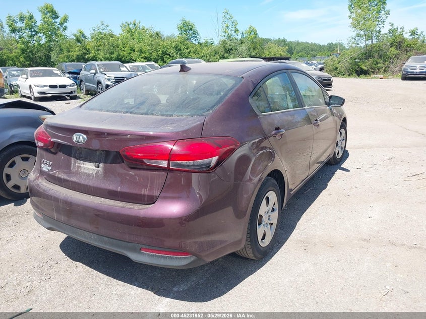 Vin: 3kpfk4a72je276602, lot: 45729743, kia forte lx 20184