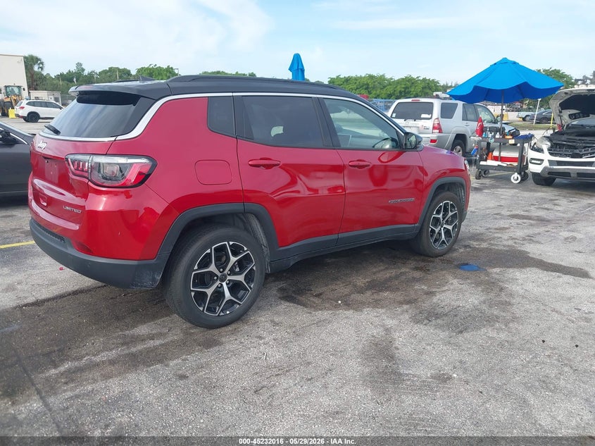 Vin: 3c4njdcn6st576912, lot: 45729807, jeep compass limited 4x4 20254
