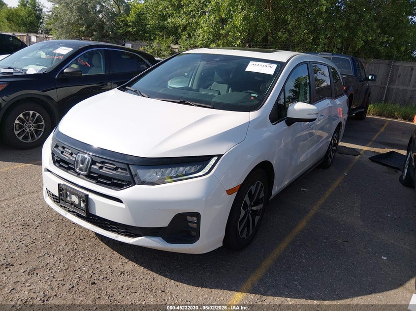 Vin: 5fnrl6h62sb062353, lot: 45729821, honda odyssey ex-l 20252