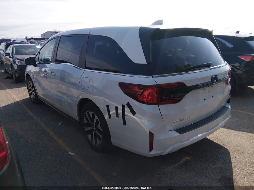Vin: 5fnrl6h62sb062353, lot: 45729821, honda odyssey ex-l 20253