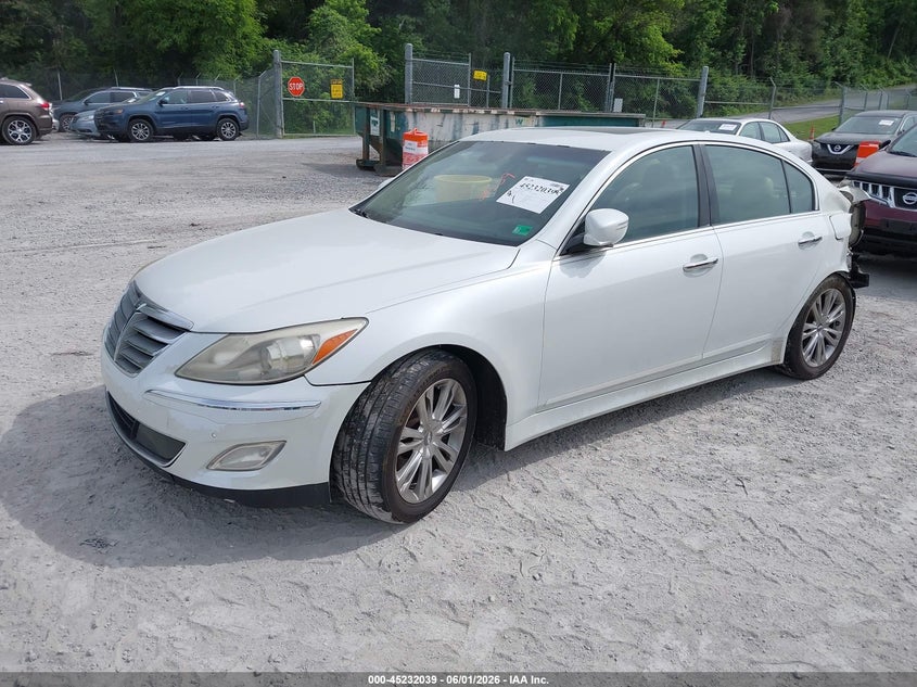 Vin: kmhgc4dd1cu162237, lot: 45729830, hyundai genesis 3.8 20122