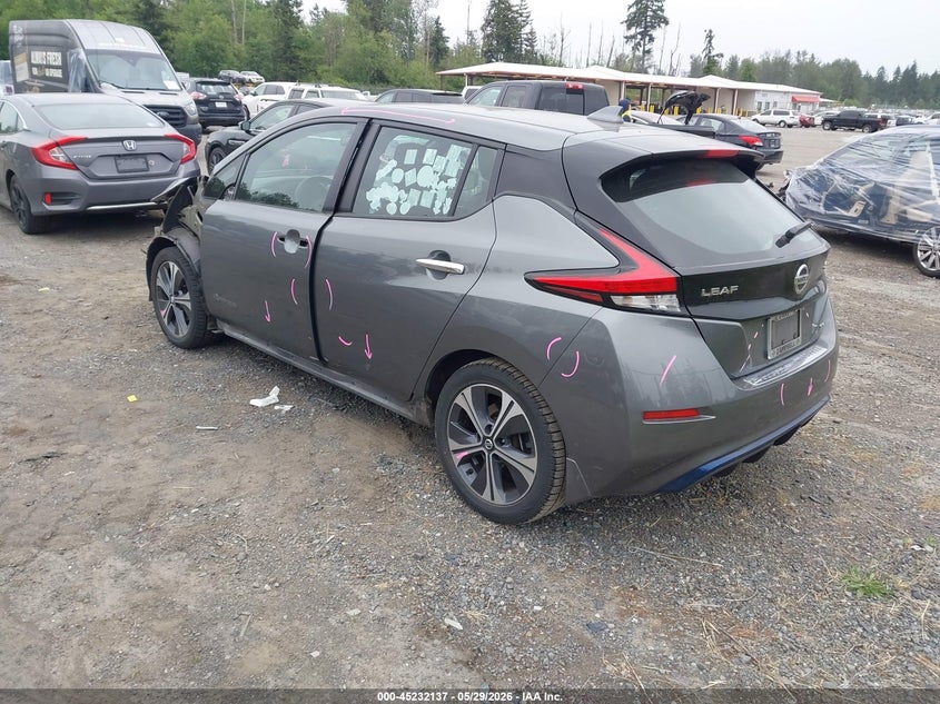 Vin: 1n4az1cp8jc302604, lot: 45729928, nissan leaf sv 20183