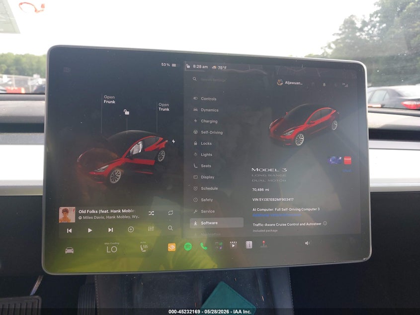 2021 TESLA MODEL 3 auction photo 7