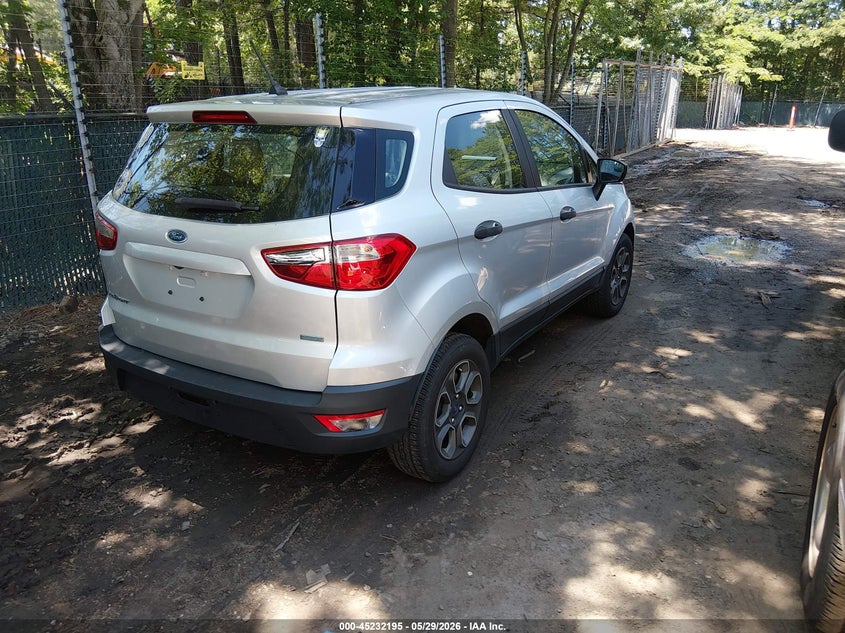 VIN MAJ3S2FEXKC306250 2019 FORD ECOSPORT S