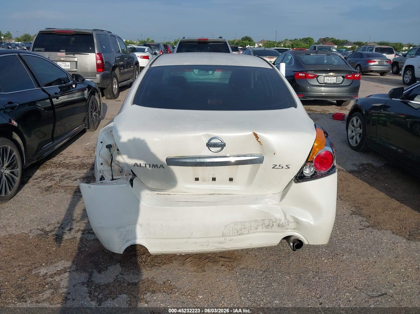 2012 Nissan Altima 2.5 2.5 S white Lot 111045232223 Vin 1N4AL2AP1CN489282