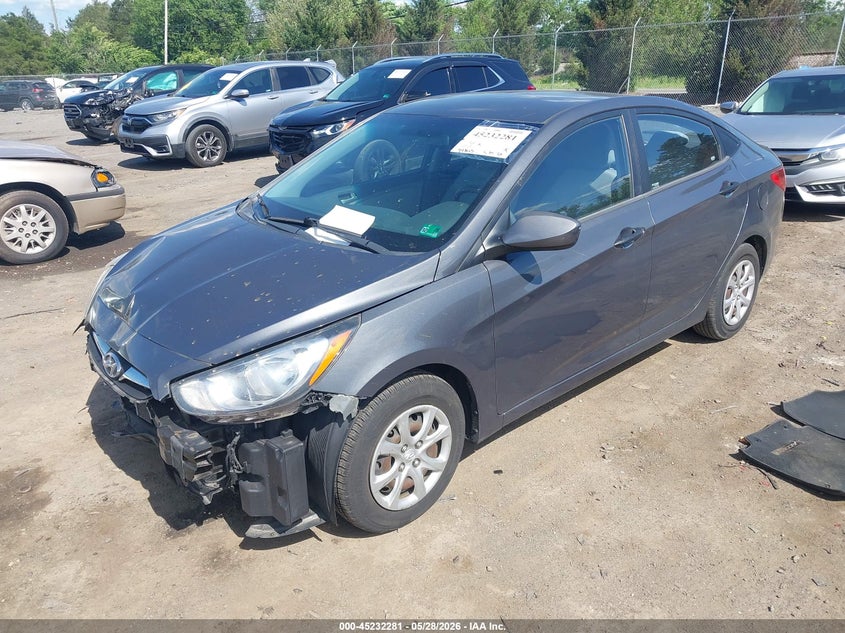 2012 Hyundai Accent 1.6 Gls grey Lot 111045232281 Vin KMHCT4AE8CU081456