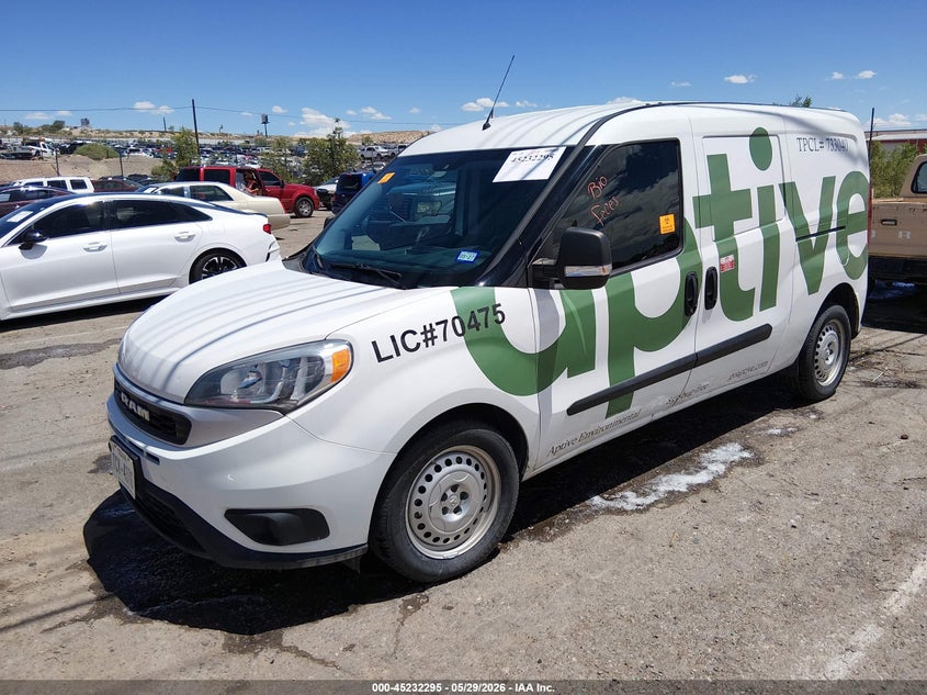 Vin: zfbhrfab0n6y50813, lot: 45730086, ram promaster city cargo van 20222