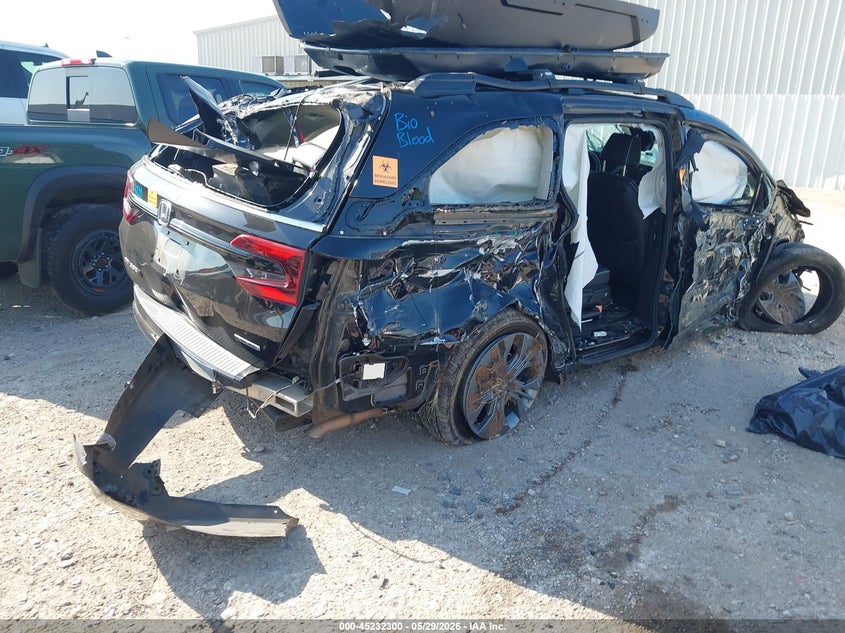 Vin: 5fnrl6h8xsb041686, lot: 45730091, honda odyssey touring 20254