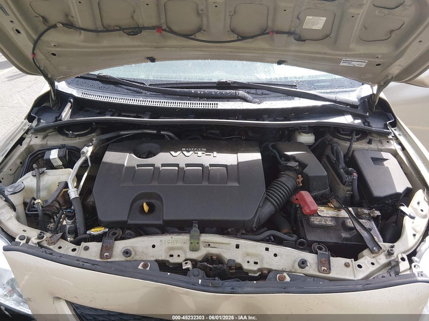 2009 TOYOTA COROLLA SEDAN 1.8L I-4 DOHC, VVT, 132HP