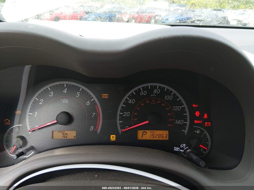 2009 TOYOTA COROLLA SEDAN 1.8L I-4 DOHC, VVT, 132HP