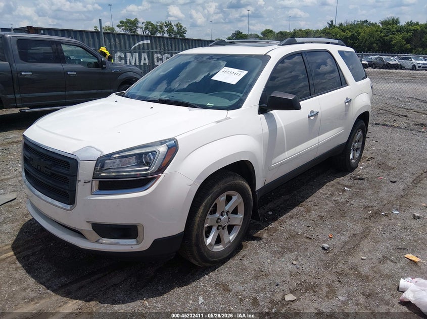 Vin: 1gkkrpkd3fj167354, lot: 45730202, gmc acadia sle-2 20152