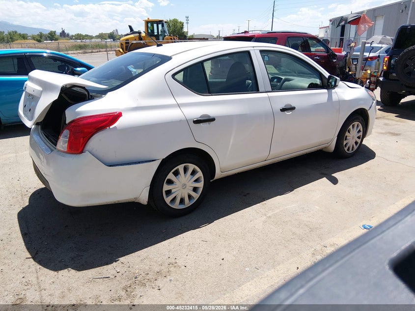 Vin: 3n1cn7ap8hl820458, lot: 45730206, nissan versa 1.6 s 20174
