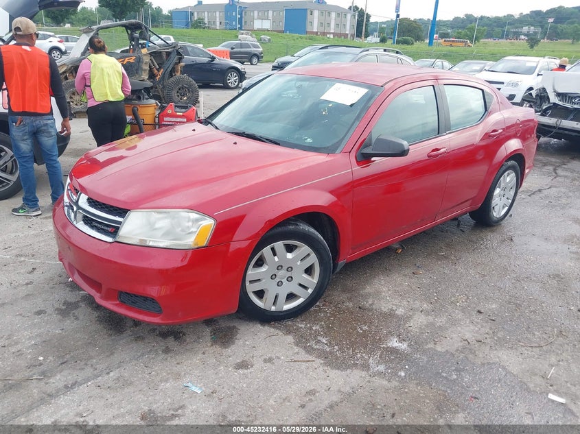 Vin: 1c3cdzab5en109526, lot: 45730207, dodge avenger se 20142