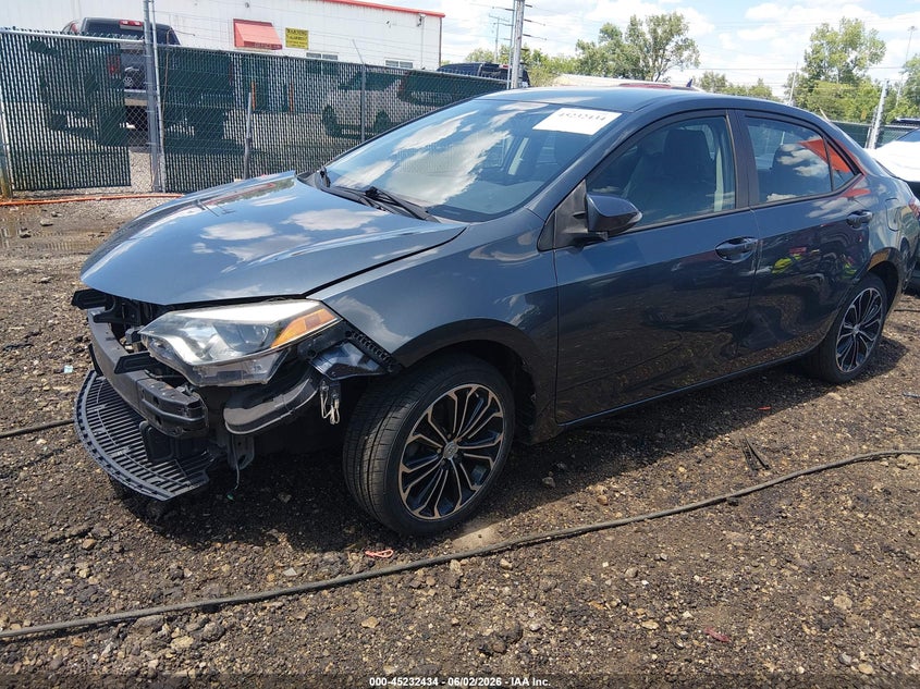 Vin: 5yfburhe3fp254883, lot: 45730225, toyota corolla s plus 20152