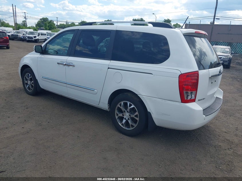 Vin: kndmh4c71e6542111, lot: 45730239, kia sedona ex 20143