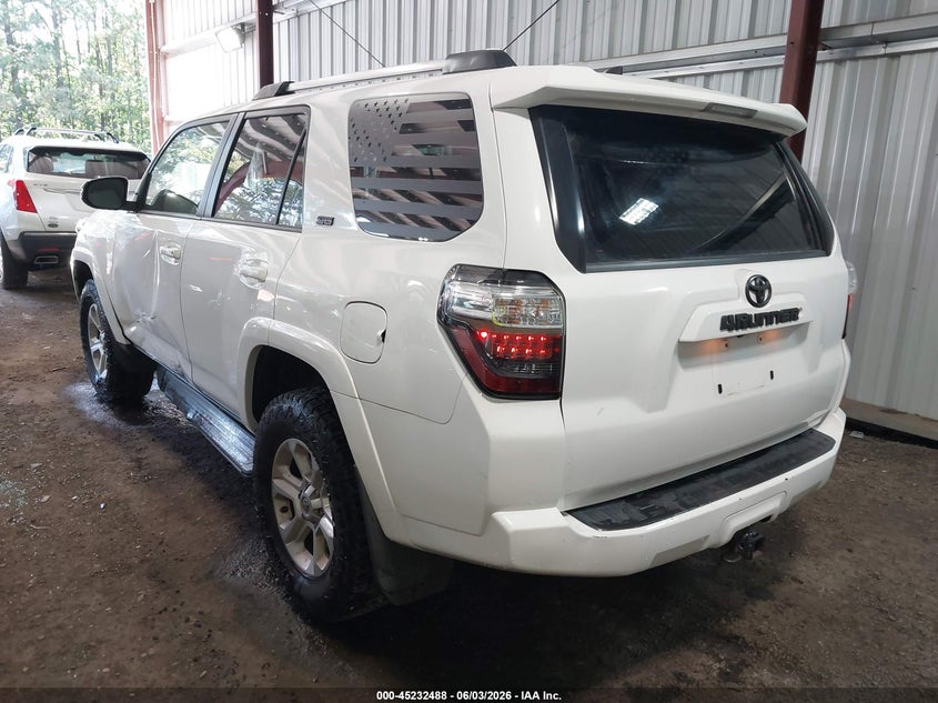 Vin: jtebu5jrxj5532654, lot: 45730279, toyota 4runner sr5 premium 20183